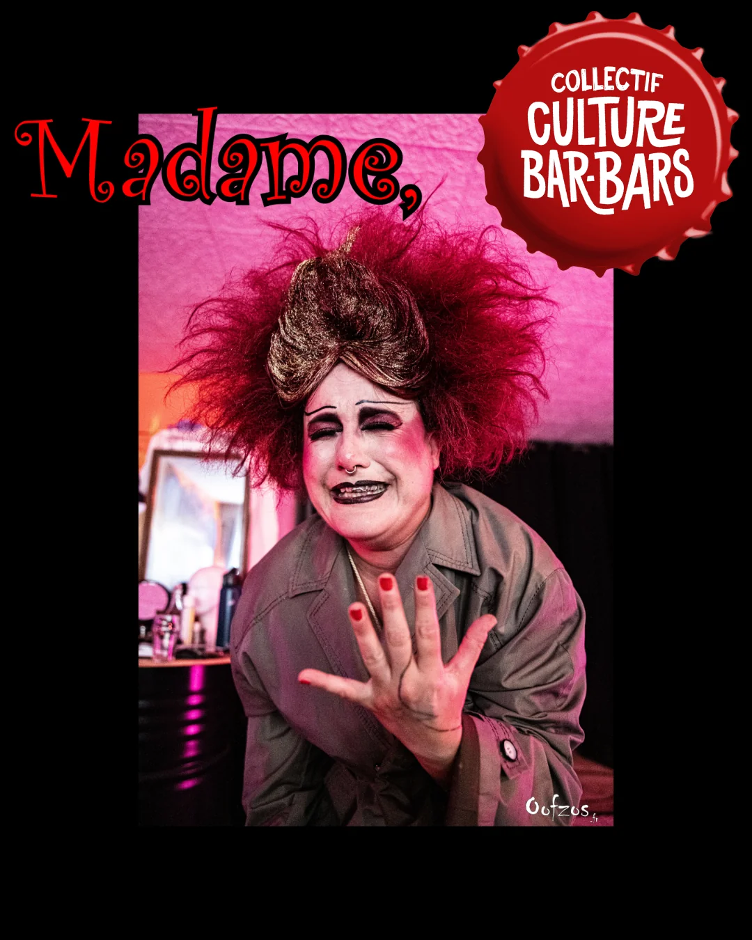 Madame, le récital lyralcoolique – Culture Bar-Bars, samedi 28 novembre 22h