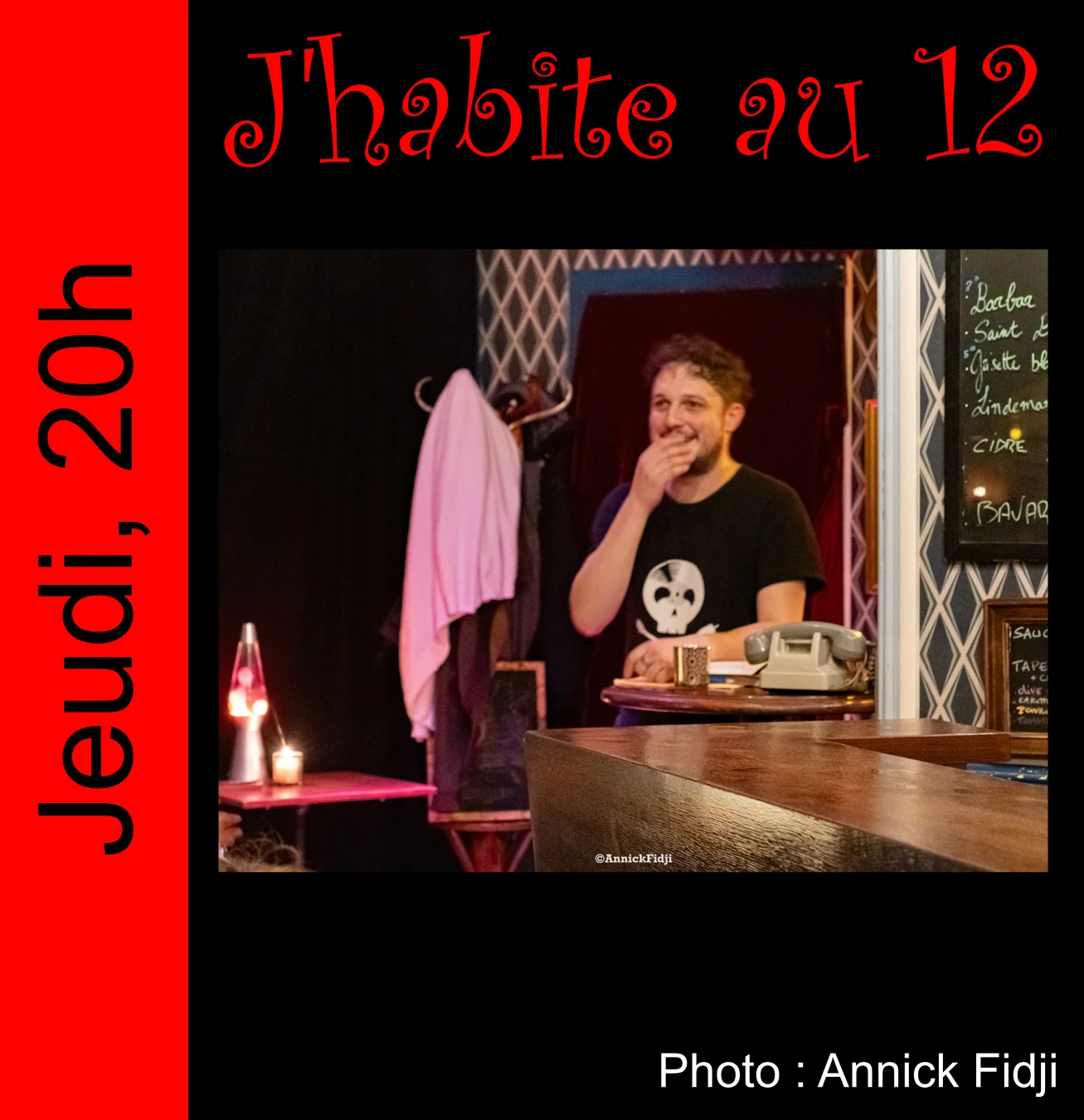 « J’habite au 12 » – Culture Bar-Bars, jeudi 26 novembre 20h