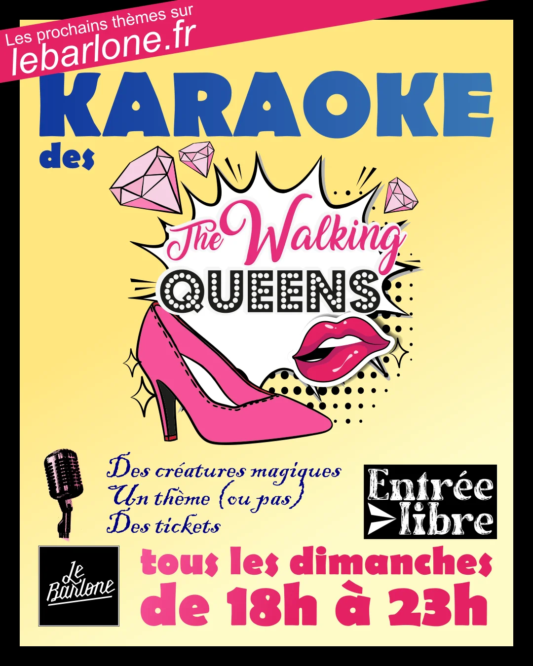 Affiche : Karaoké des Walking Queens