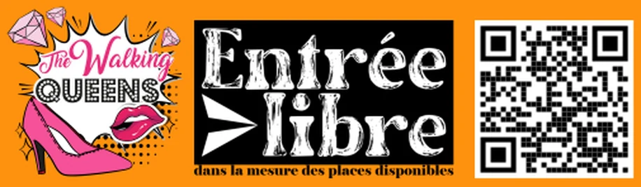 The Walking Queens, entrée libre dans la mesure des places disponibles, QR code vers le site du Barlone