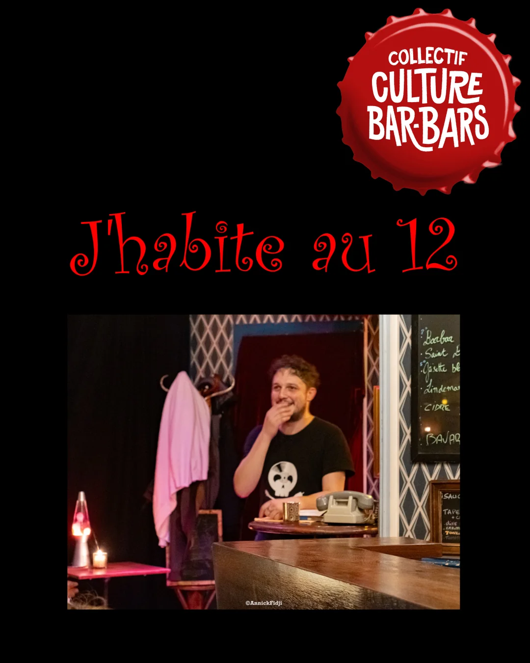 « J’habite au 12 » – Culture Bar-Bars, jeudi 26 novembre 20h