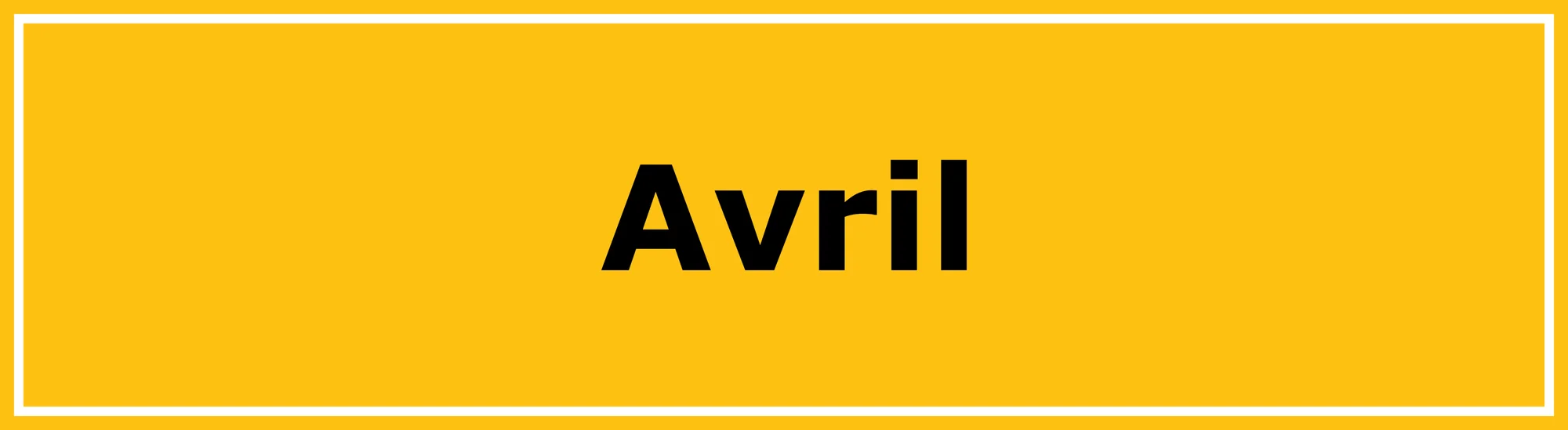 Programme d’avril 2027