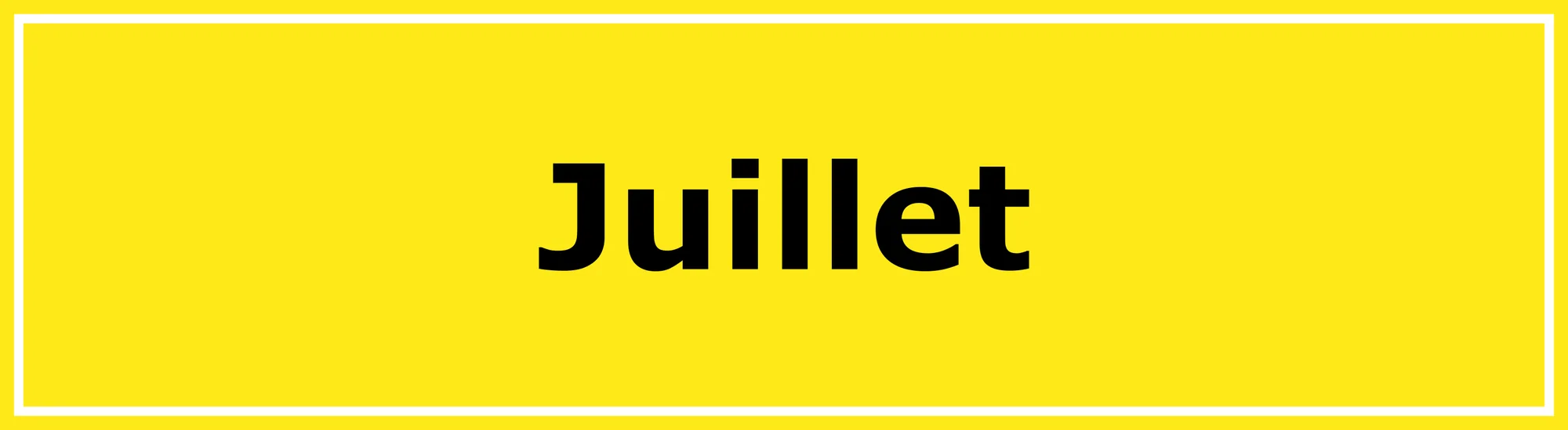 Programme de juillet 2027