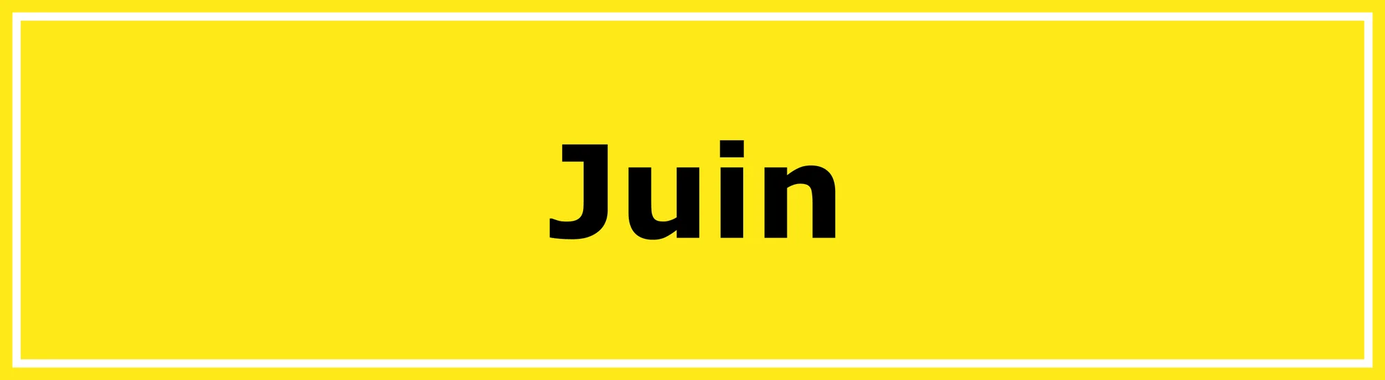 Programme de juin 2027