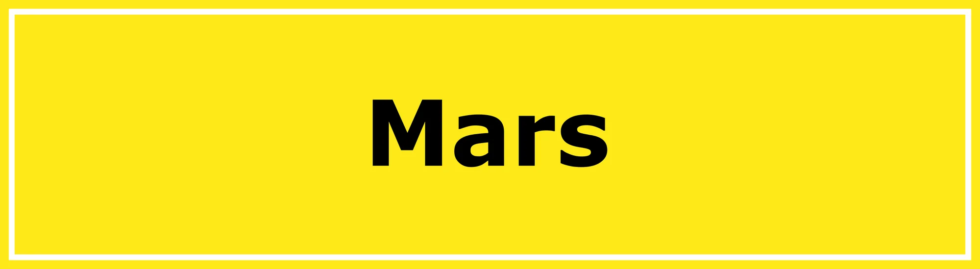 Programme de mars 2027