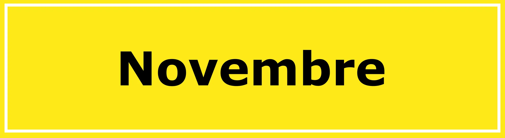 Programme de novembre 2026