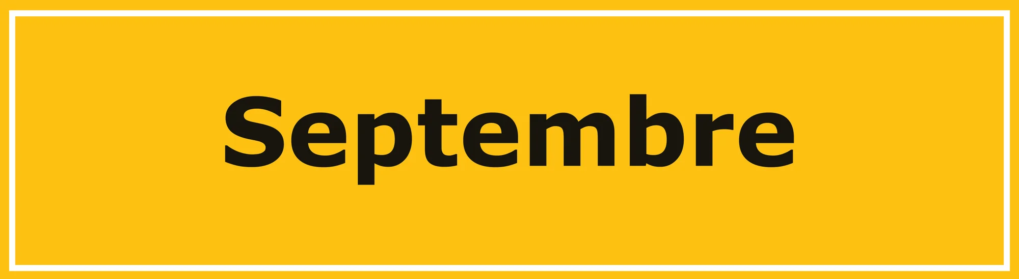 Programme de septembre 2026
